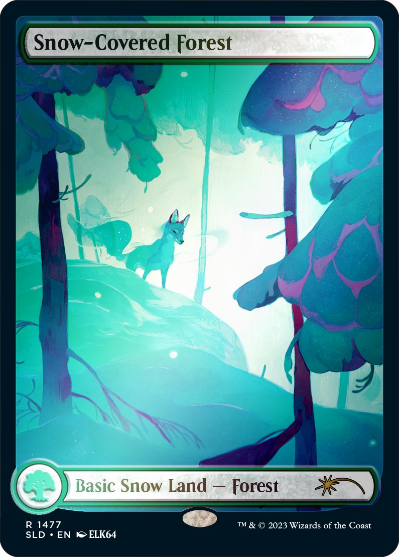 Snow-Covered Forest (1477) (Rainbow Foil) [Secret Lair Drop Series] | Webway Games