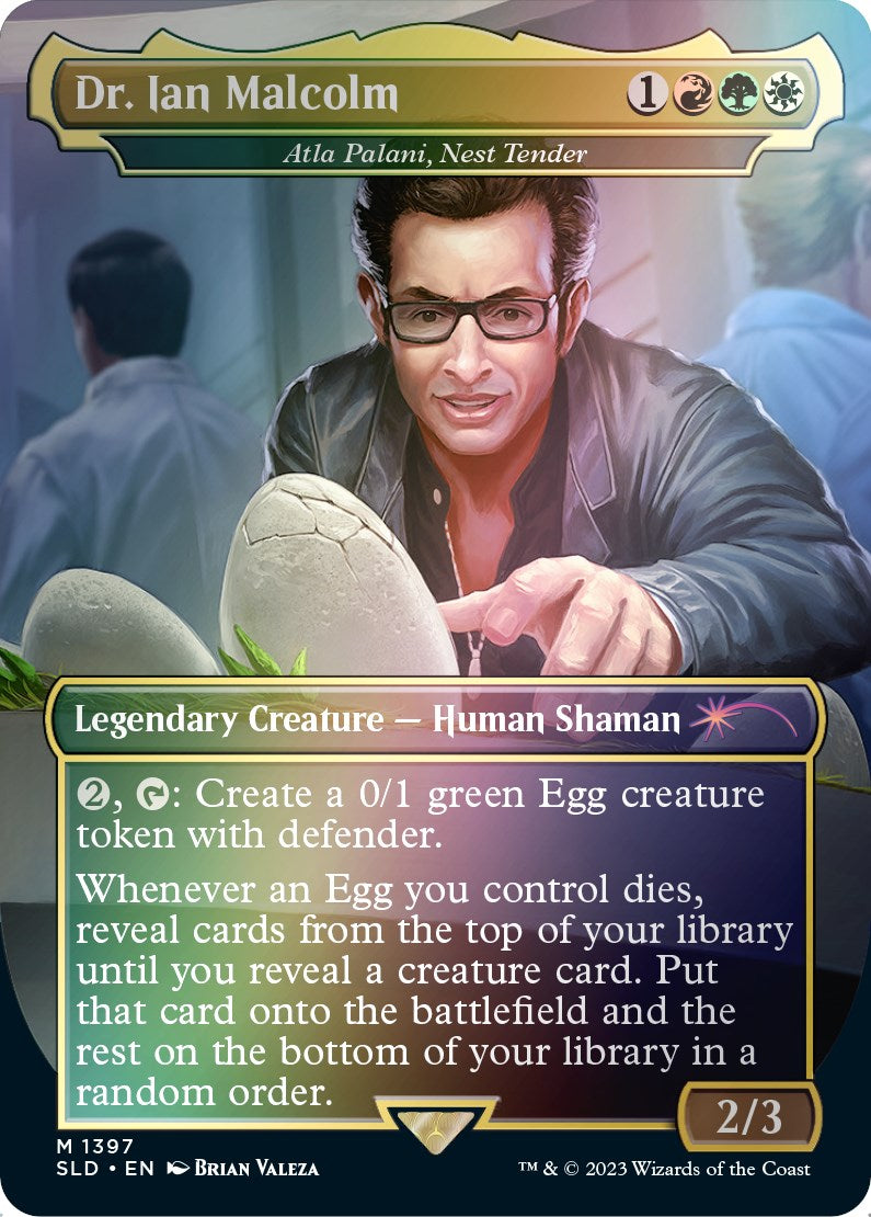 Dr. Ian Malcolm - Atla Palani, Nest Tender (Rainbow Foil) [Secret Lair Drop Series] | Webway Games