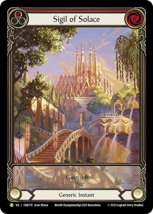 Sigil of Solace [FAB178] (Promo)  Rainbow Foil | Webway Games