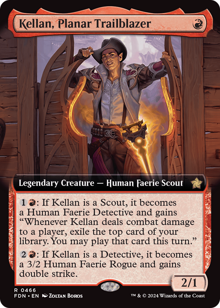 Kellan, Planar Trailblazer (Extended Art) [Foundations] | Webway Games