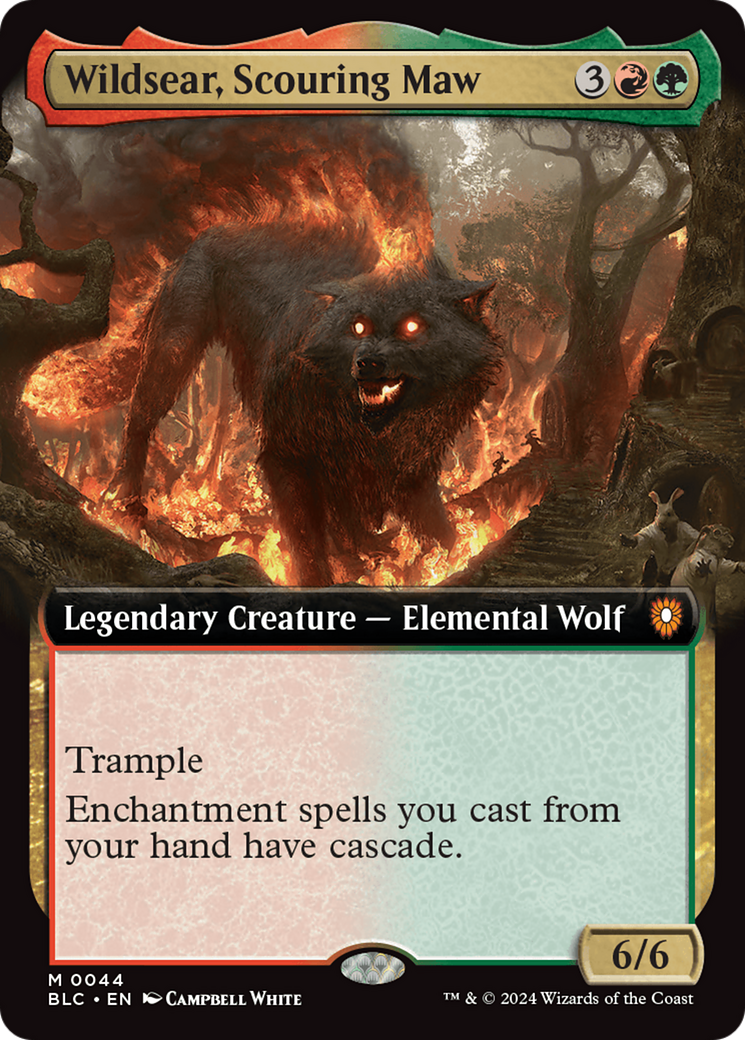Wildsear, Scouring Maw (Extended Art) [Bloomburrow Commander] | Webway Games