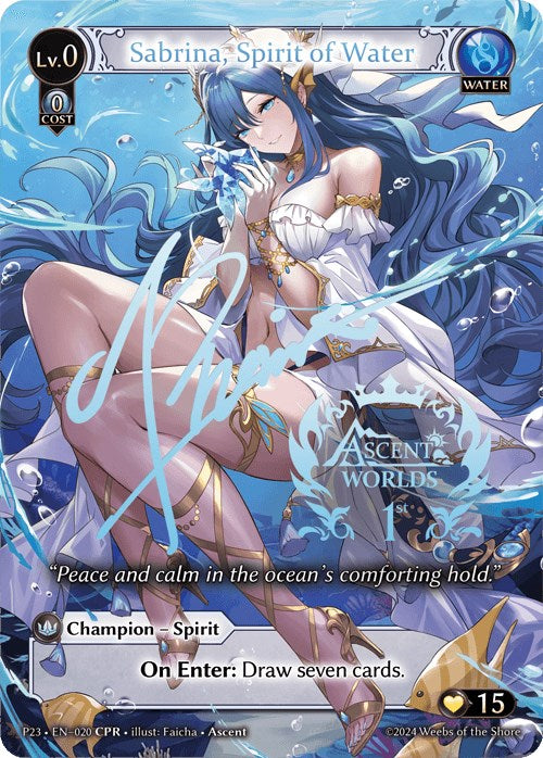 Sabrina, Spirit of Water (020) [Promotional Cards] | Webway Games