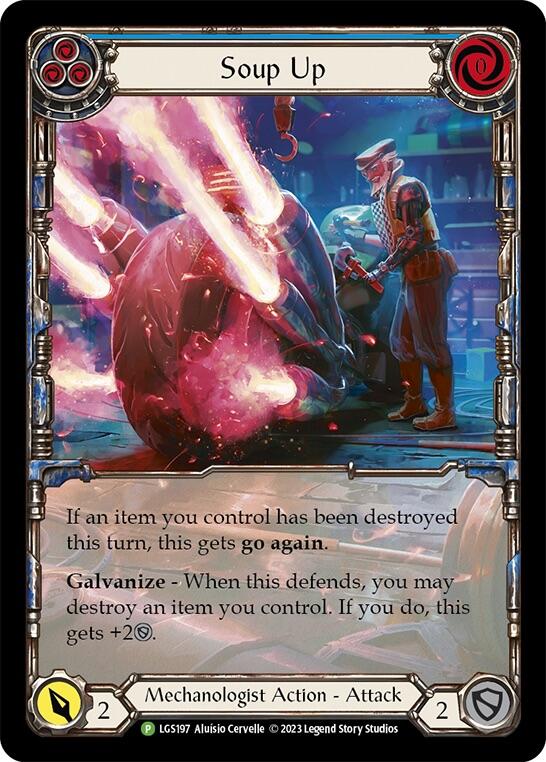 Soup Up (Blue) [LGS197] (Promo)  Rainbow Foil | Webway Games