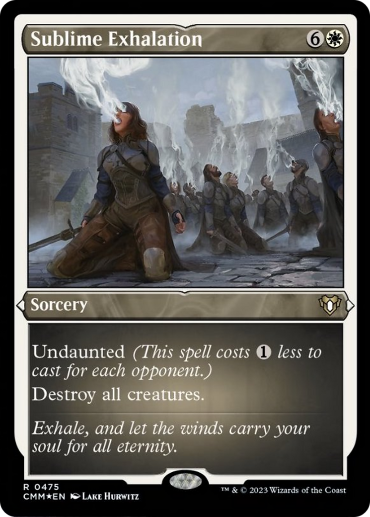 Sublime Exhalation (Foil Etched) [Commander Masters] | Webway Games