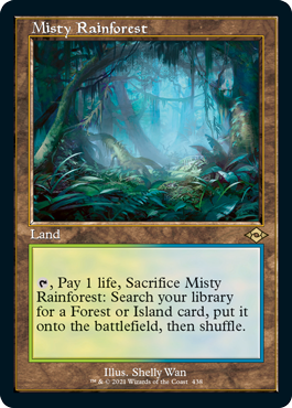 Misty Rainforest (Retro Foil Etched) [Modern Horizons 2] | Webway Games