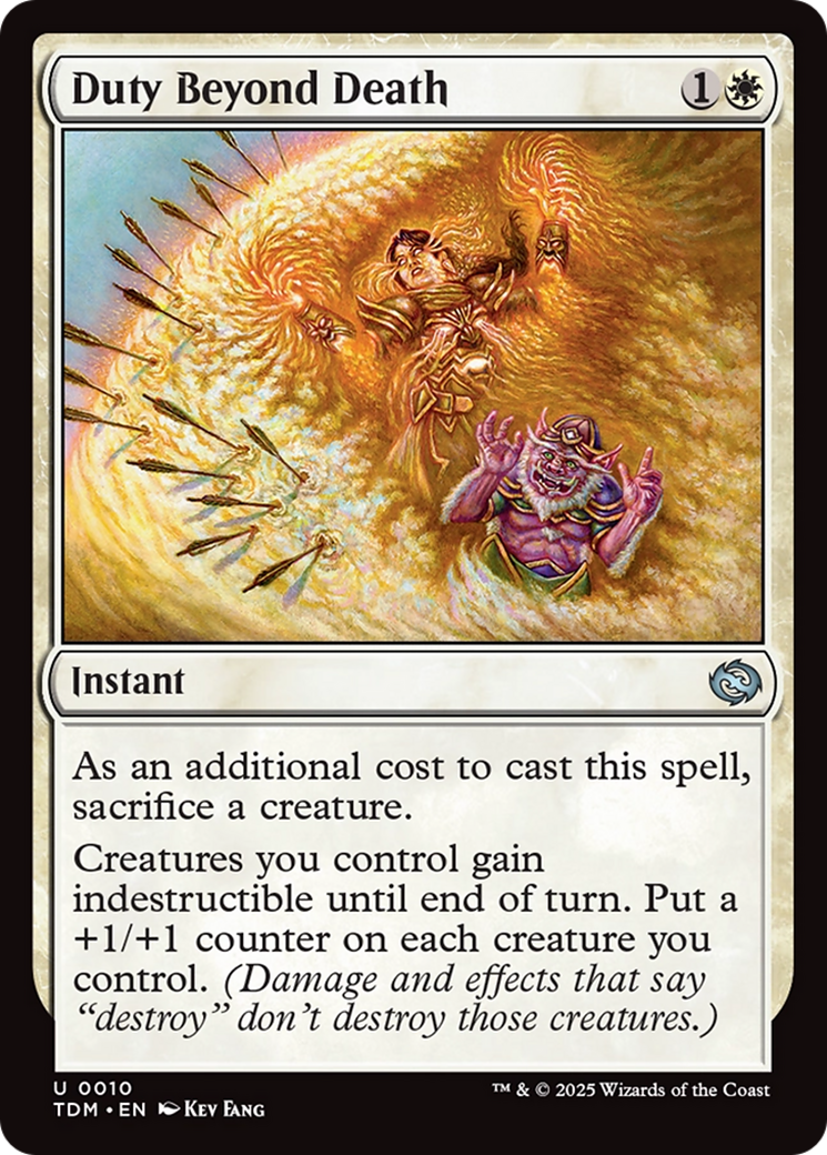 Duty Beyond Death [Tarkir: Dragonstorm] | Webway Games