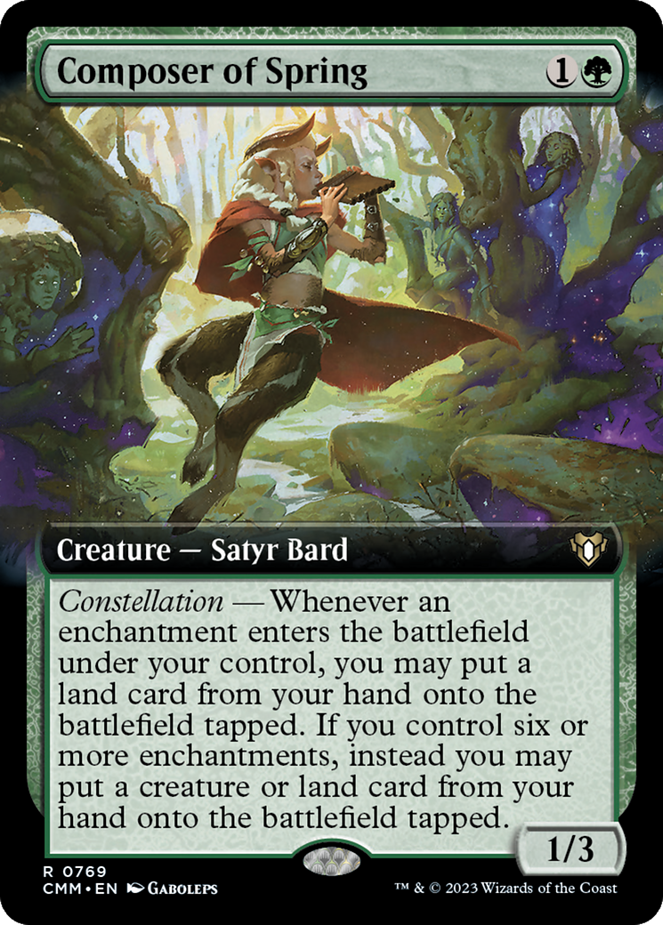 Composer of Spring (Extended Art) [Commander Masters] | Webway Games