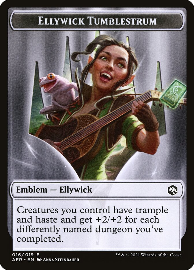 Devil // Ellywick Tumblestrum Emblem Double-Sided Token [Dungeons & Dragons: Adventures in the Forgotten Realms Tokens] | Webway Games