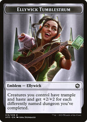 Spider // Ellywick Tumblestrum Emblem Double-Sided Token [Dungeons & Dragons: Adventures in the Forgotten Realms Tokens] | Webway Games