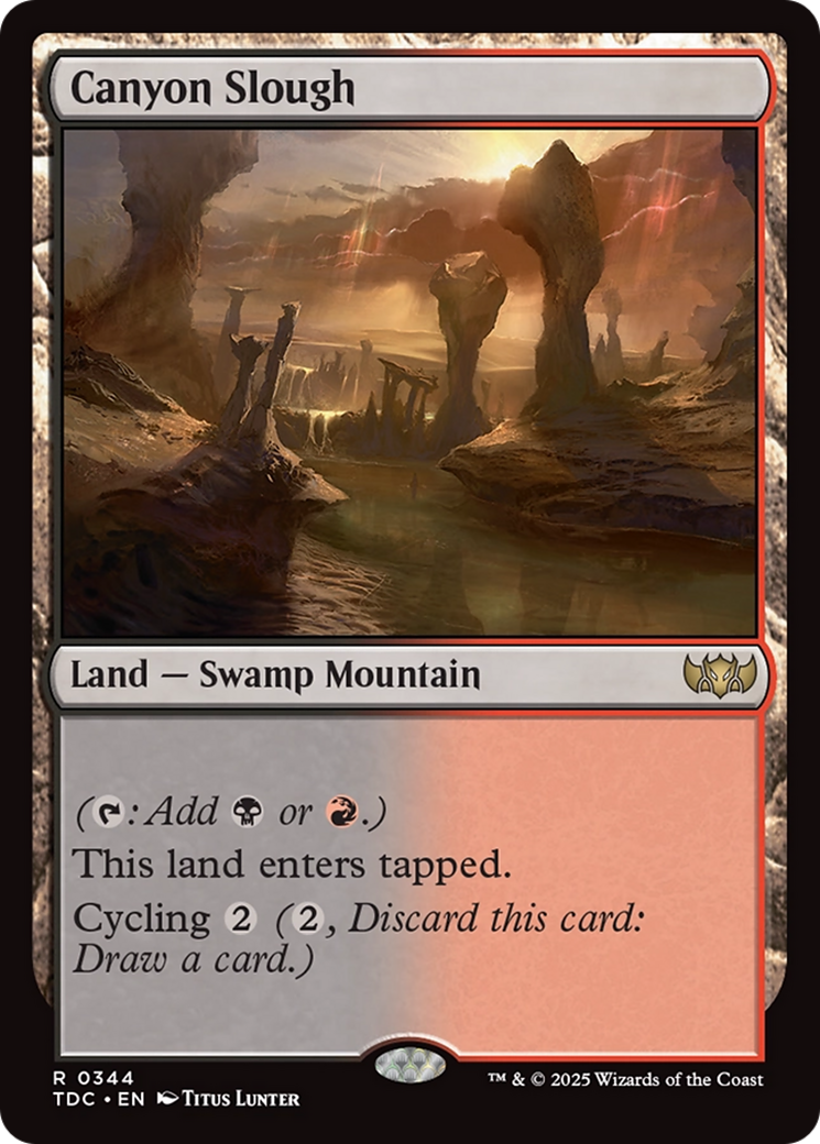 Canyon Slough [Tarkir: Dragonstorm Commander] | Webway Games