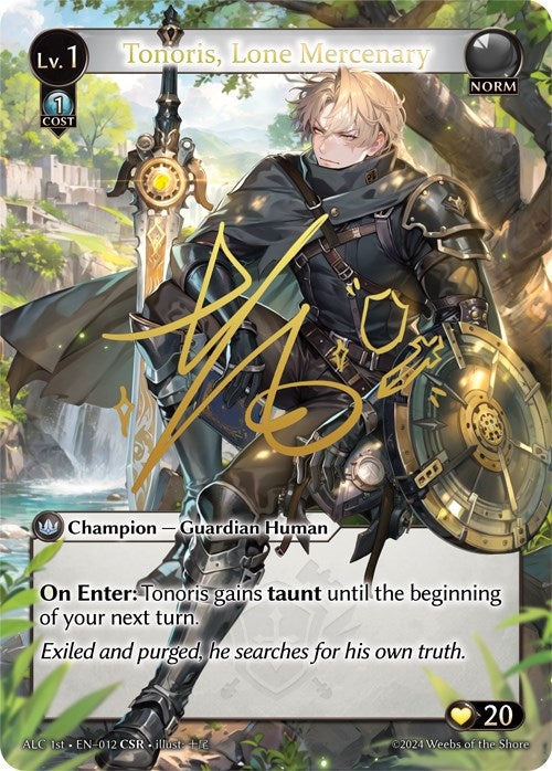 Tonoris, Lone Mercenary (CSR) (12) [Alchemical Revolution] | Webway Games