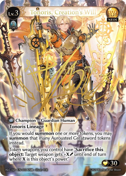 Tonoris, Creation's Will (CSR) (14) [Alchemical Revolution] | Webway Games