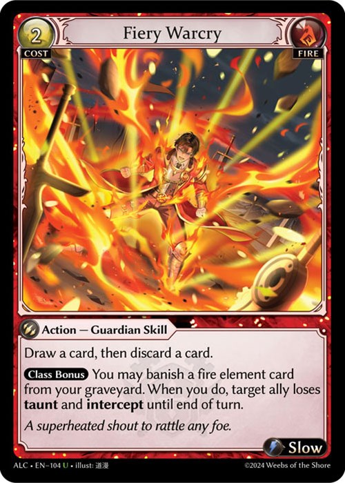 Fiery Warcry (104) [Alchemical Revolution] | Webway Games
