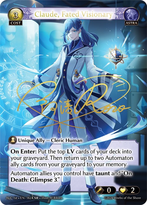 Claude, Fated Visionary (CSR) (182) [Alchemical Revolution] | Webway Games
