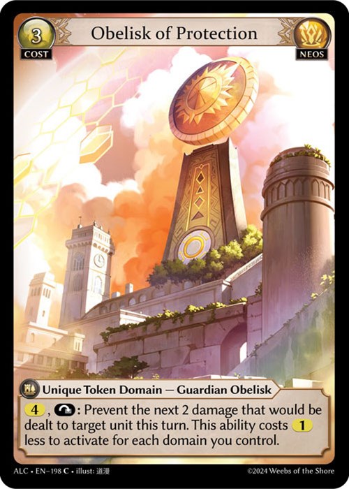 Obelisk of Protection (198) [Alchemical Revolution] | Webway Games