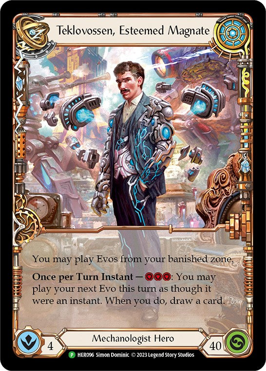Teklovossen, Esteemed Magnate [HER096] (Promo)  Rainbow Foil | Webway Games