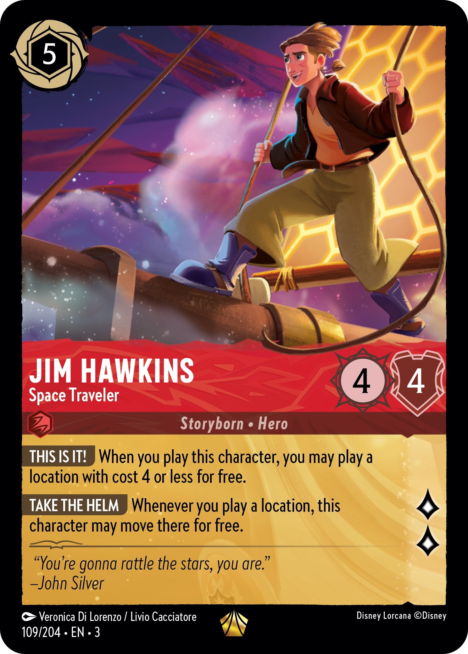 Jim Hawkins - Space Traveler (109/204) [Into the Inklands] | Webway Games