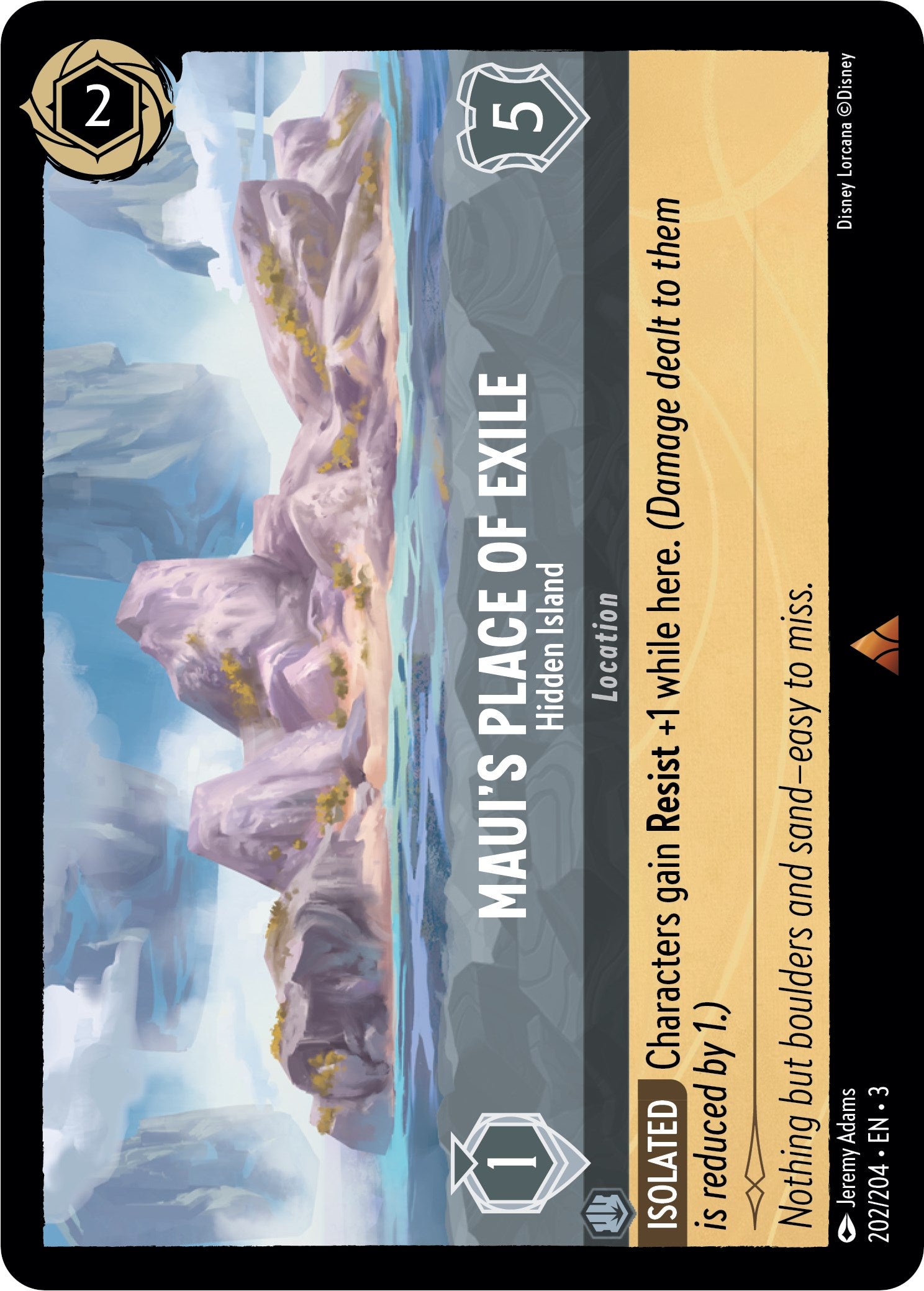 Maui's Place of Exile - Hidden Island (202/204) [Into the Inklands] | Webway Games
