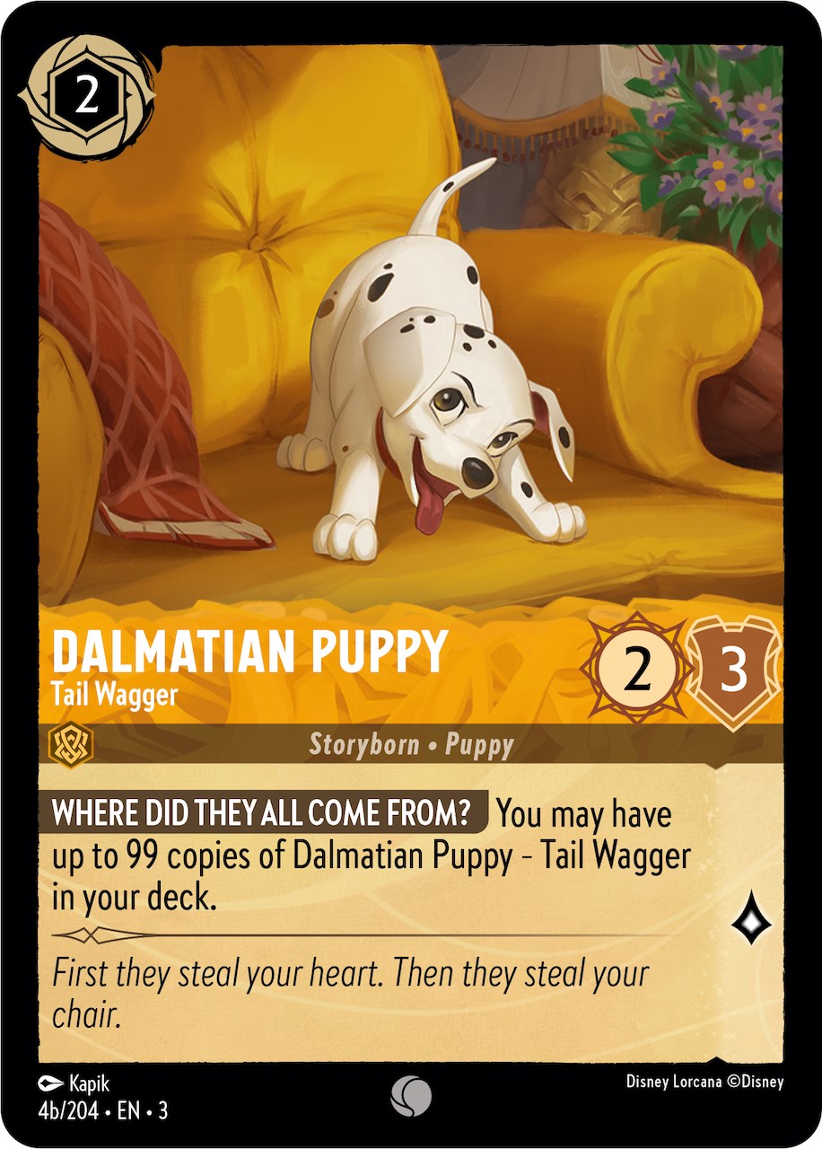 Dalmatian Puppy - Tail Wagger (4b) (4b/204) [Into the Inklands] | Webway Games