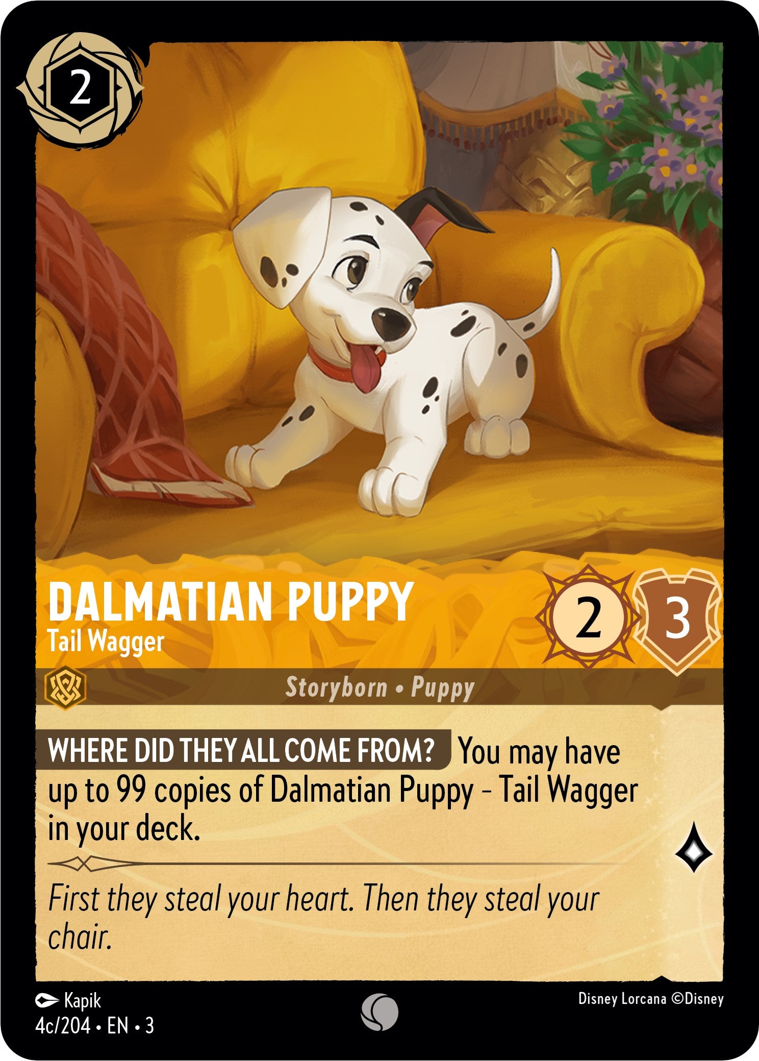 Dalmatian Puppy - Tail Wagger (4c) (4c/204) [Into the Inklands] | Webway Games