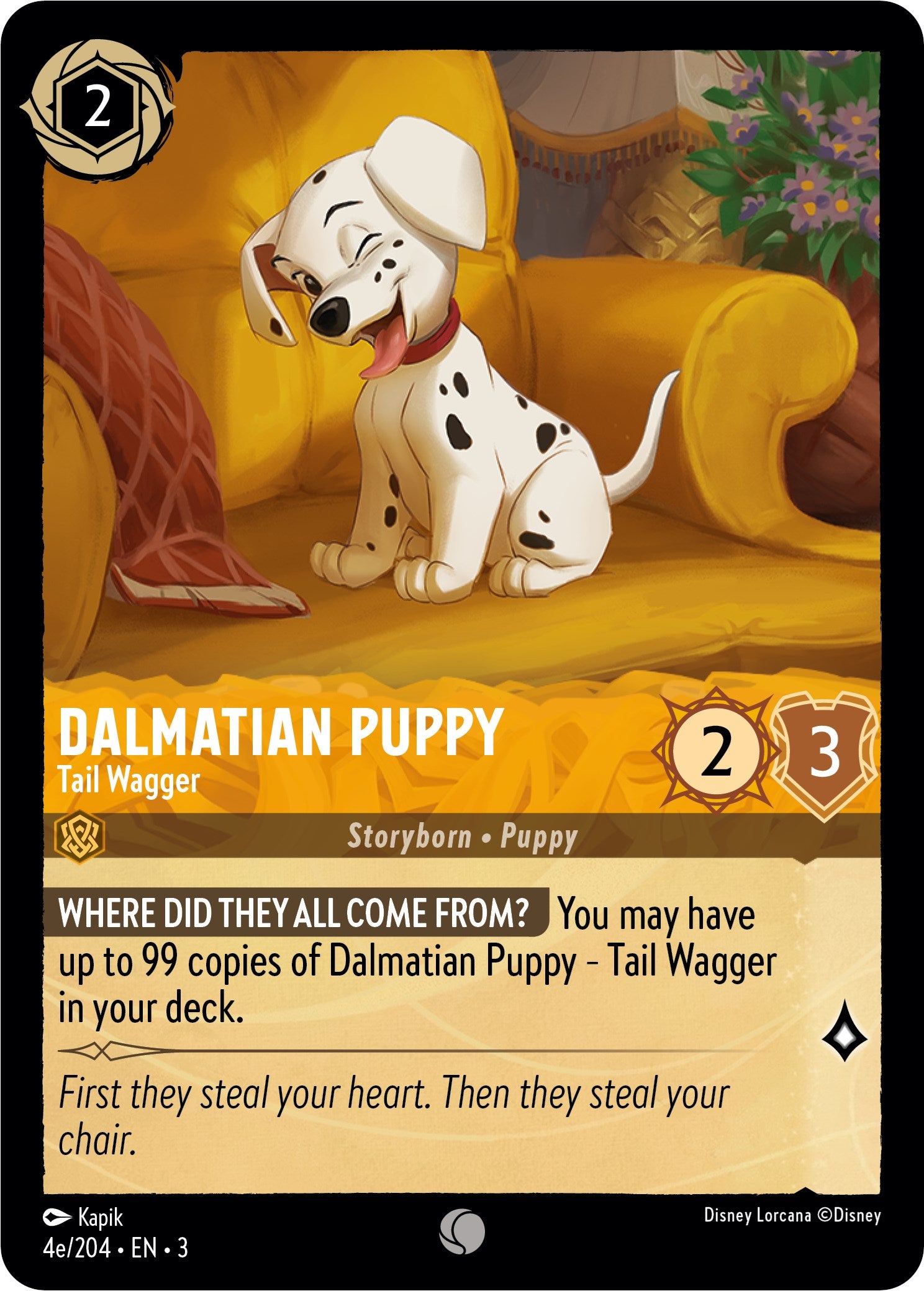 Dalmatian Puppy - Tail Wagger (4e) (4e/204) [Into the Inklands] | Webway Games