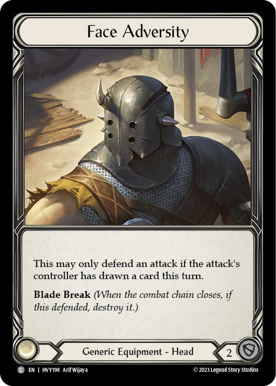 Face Adversity [HVY198] (Heavy Hitters)  Cold Foil | Webway Games