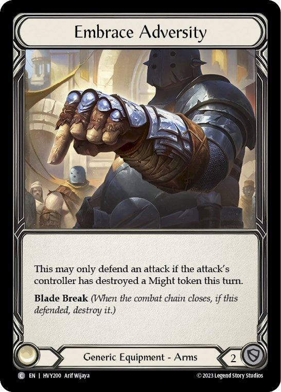 Embrace Adversity [HVY200] (Heavy Hitters)  Cold Foil | Webway Games