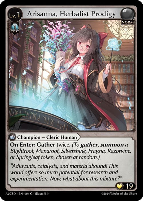 Arisanna, Herbalist Prodigy (4) [Alchemical Revolution: Starter Decks] | Webway Games