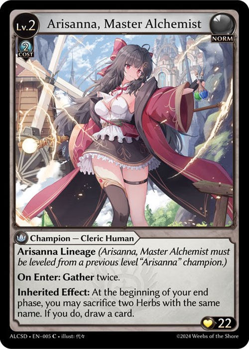 Arisanna, Master Alchemist (5) [Alchemical Revolution: Starter Decks] | Webway Games