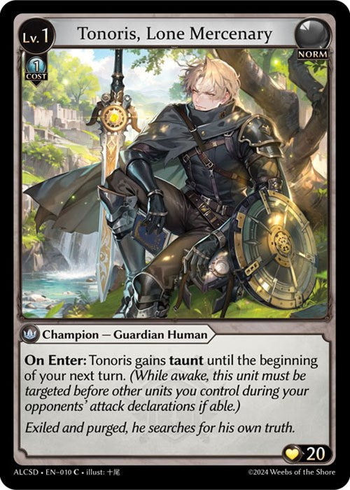 Tonoris, Lone Mercenary (10) [Alchemical Revolution: Starter Decks] | Webway Games