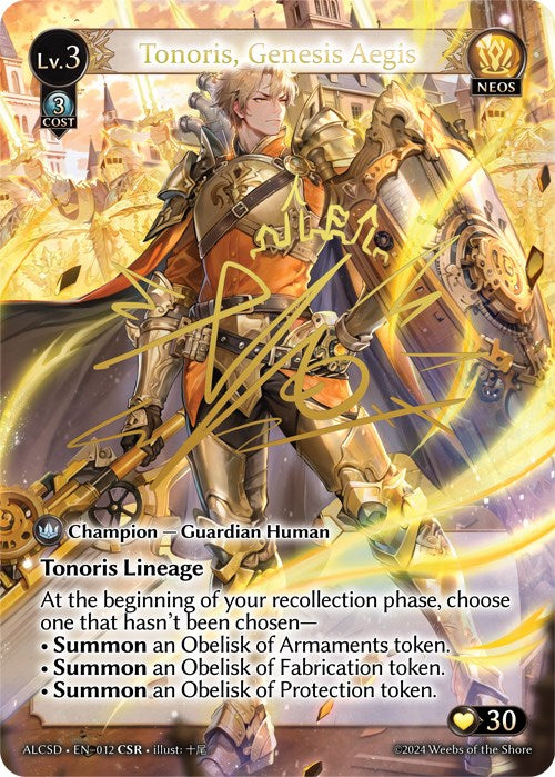 Tonoris, Genesis Aegis (CSR) (12) [Alchemical Revolution: Starter Decks] | Webway Games