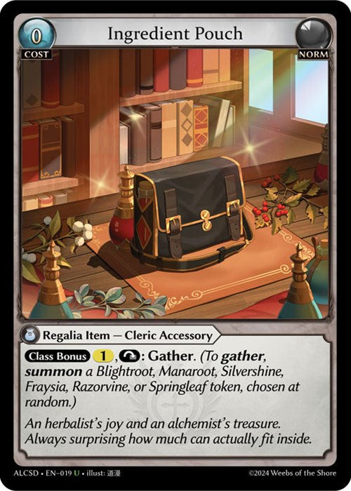 Ingredient Pouch (19) [Alchemical Revolution: Starter Decks] | Webway Games