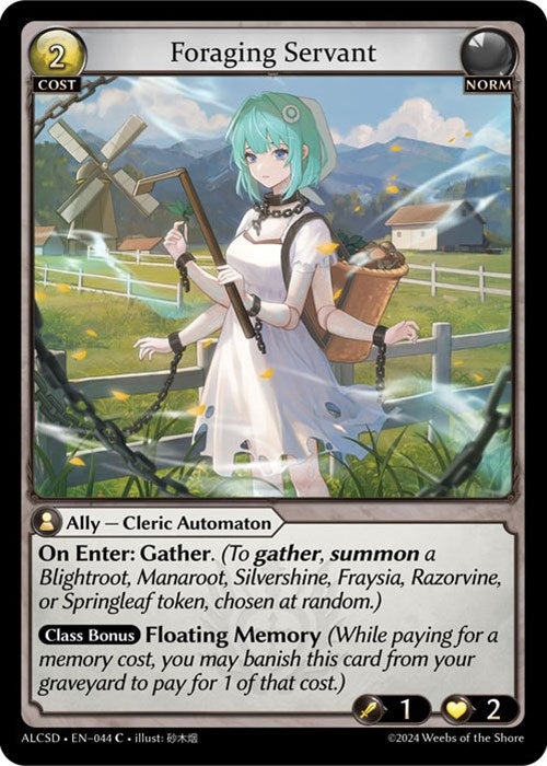Foraging Servant (44) [Alchemical Revolution: Starter Decks] | Webway Games