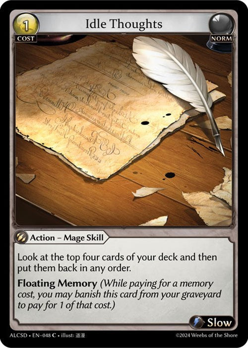 Idle Thoughts (48) [Alchemical Revolution: Starter Decks] | Webway Games