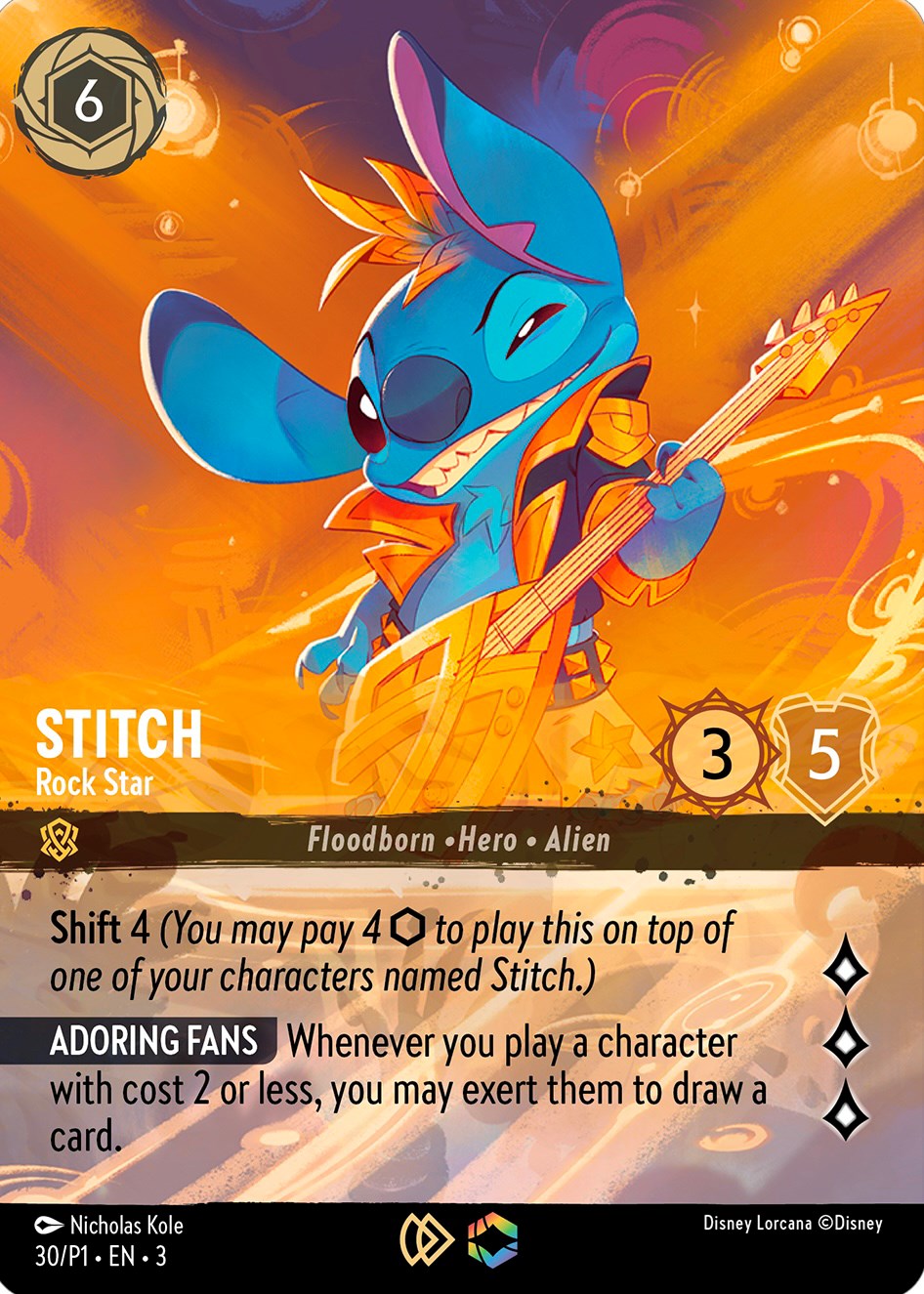 Stitch - Rock Star (Store Championship) (30) [Promo Cards] | Webway Games