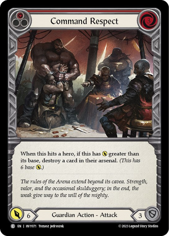 Command Respect (Red) [HVY071] (Heavy Hitters)  Rainbow Foil | Webway Games