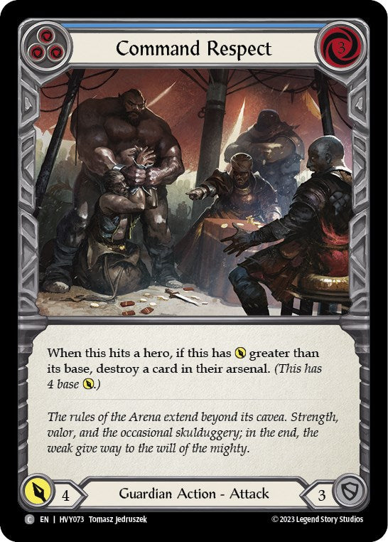 Command Respect (Blue) [HVY073] (Heavy Hitters)  Rainbow Foil | Webway Games