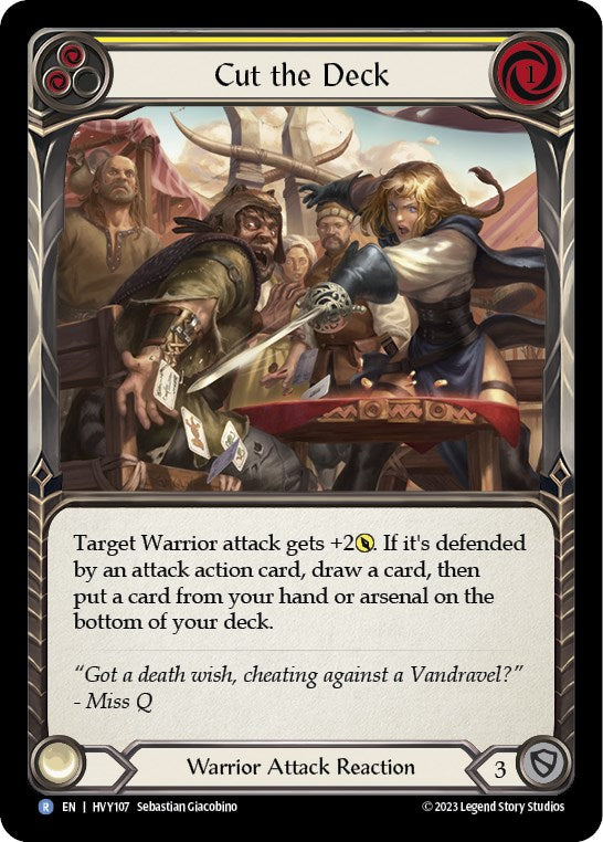 Cut the Deck (Yellow) [HVY107] (Heavy Hitters) | Webway Games