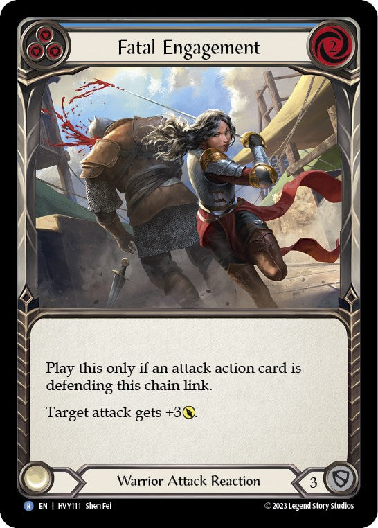 Fatal Engagement (Blue) [HVY111] (Heavy Hitters)  Rainbow Foil | Webway Games