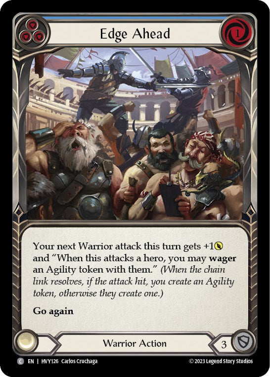 Edge Ahead (Blue) [HVY126] (Heavy Hitters)  Rainbow Foil | Webway Games