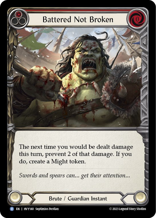 Battered Not Broken [HVY140] (Heavy Hitters)  Rainbow Foil | Webway Games