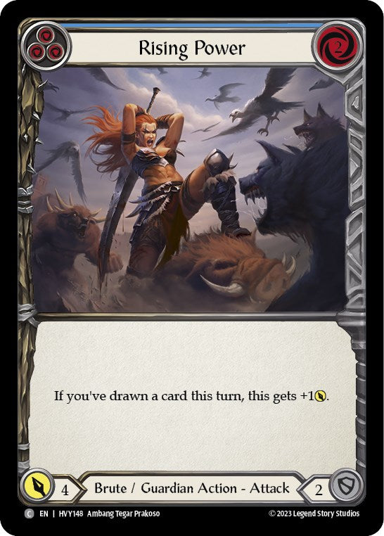 Rising Power (Blue) [HVY148] (Heavy Hitters)  Rainbow Foil | Webway Games