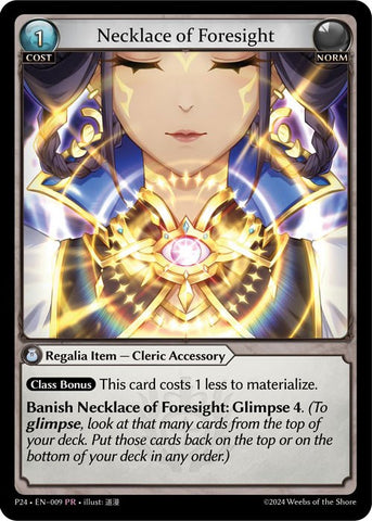 Necklace of Foresight (009) [Promotional Cards]