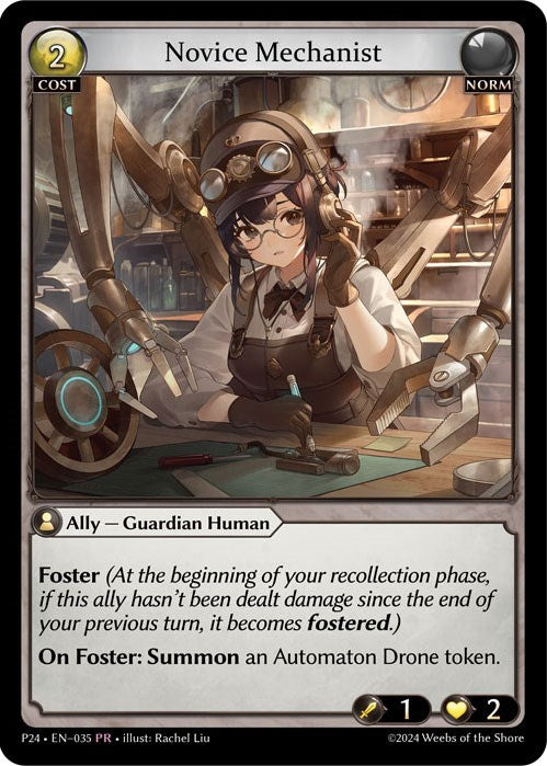 Novice Mechanist (035) [Promotional Cards] | Webway Games