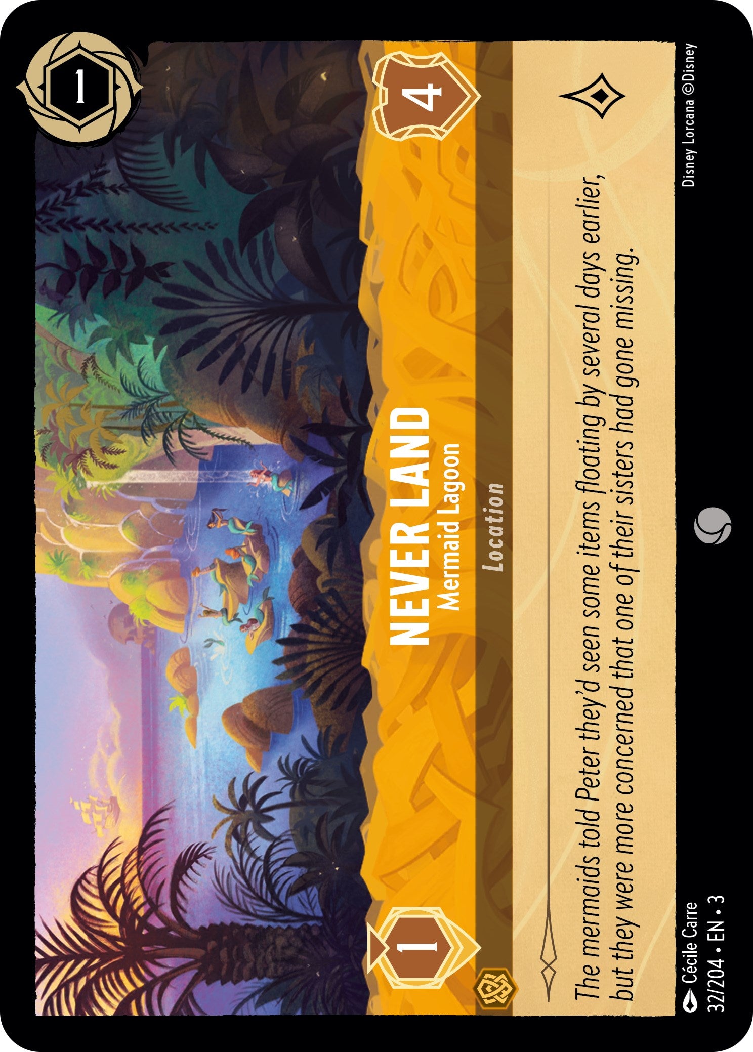 Never Land - Mermaid Lagoon (32/204) [Into the Inklands] | Webway Games