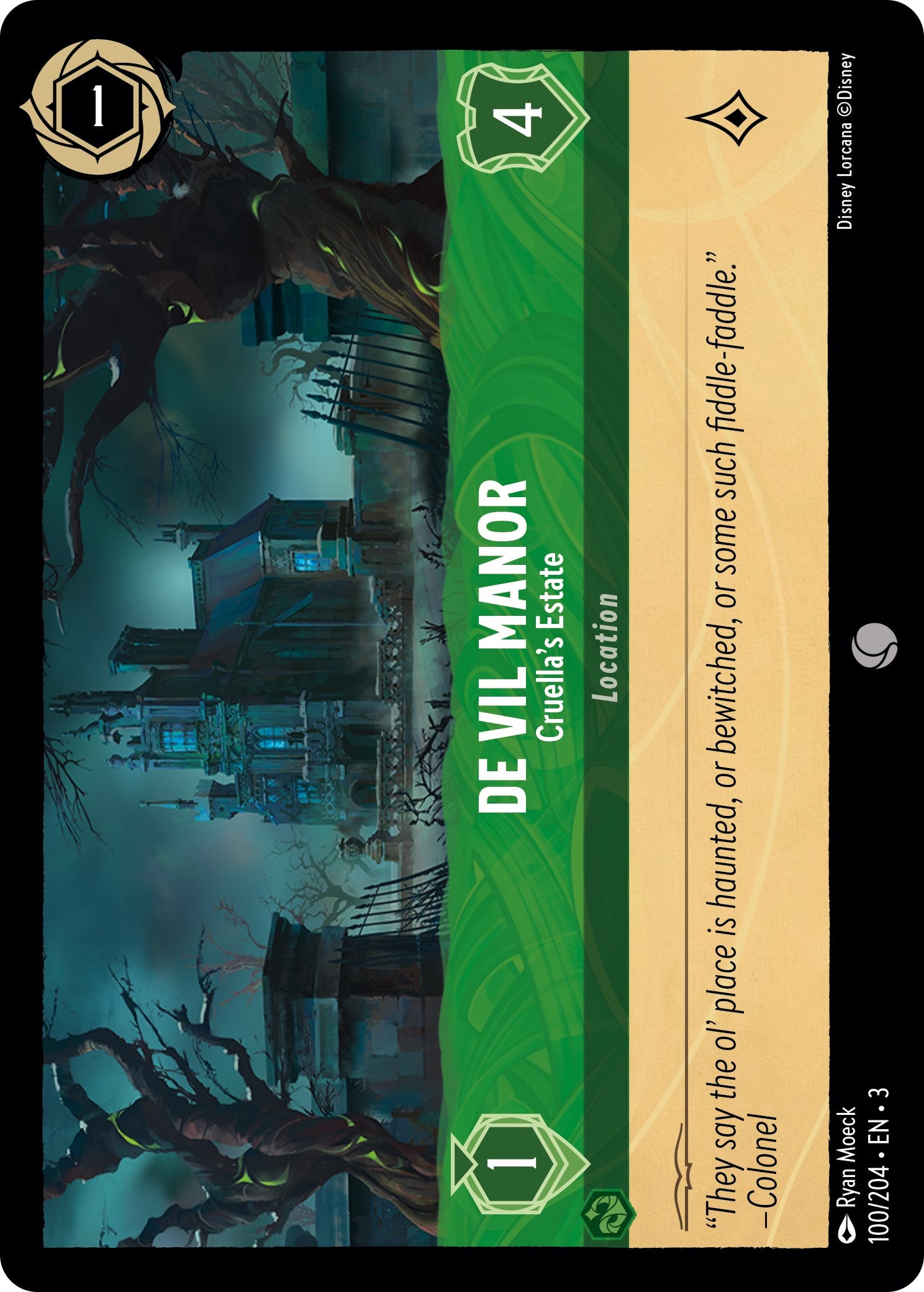 De Vil Manor - Cruella's Estate (100/204) [Into the Inklands] | Webway Games