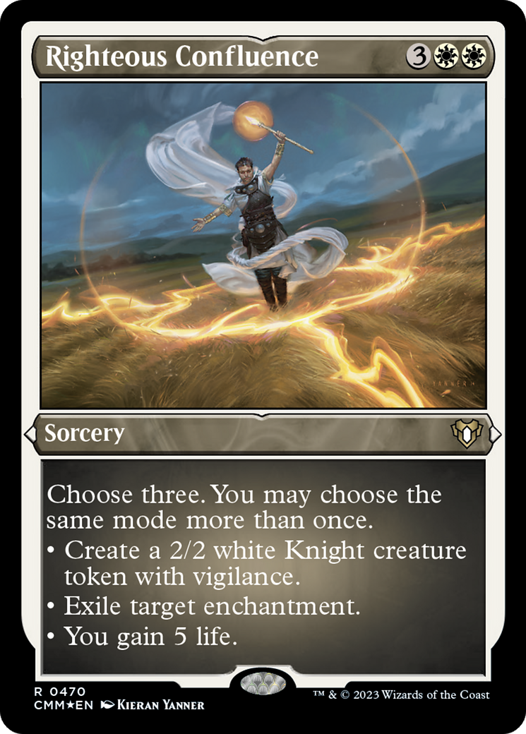 Righteous Confluence (Foil Etched) [Commander Masters] | Webway Games