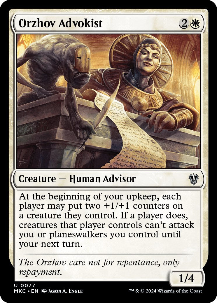 Orzhov Advokist [Murders at Karlov Manor Commander] | Webway Games