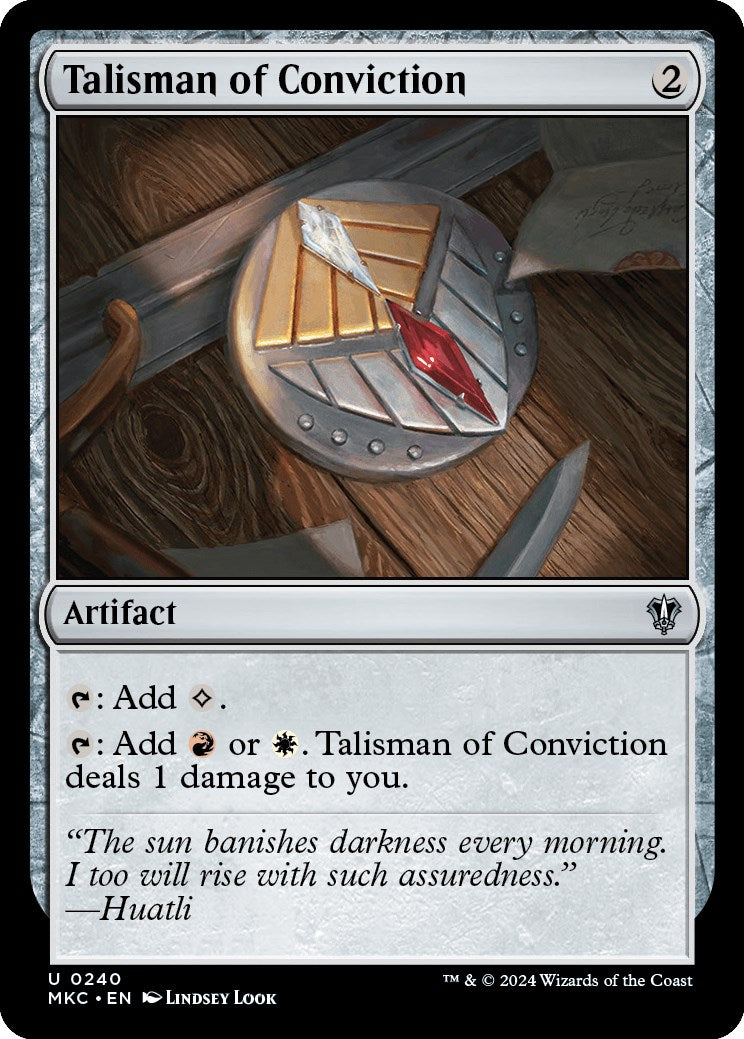 Talisman of Conviction [Murders at Karlov Manor Commander] | Webway Games