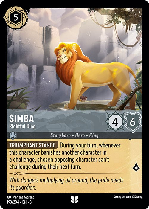 Simba - Rightful King (193/204) [Into the Inklands] | Webway Games
